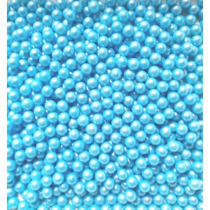 Cukorgyöngy  Gyöngyház Kék 6mm 100g
