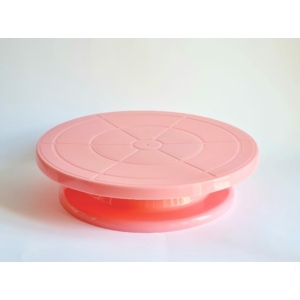 Forgatható tortadíszítő állvány 28cm-es Rózsaszín