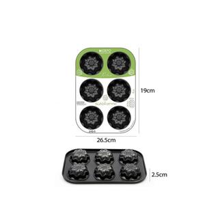 Sütőforma Muffin Virág 6db-os