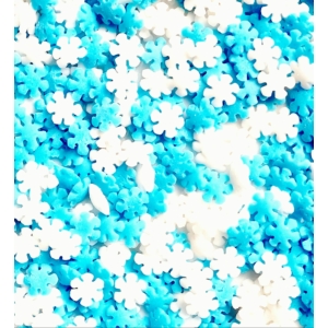 Hópehely Confetti kék-fehér 50g