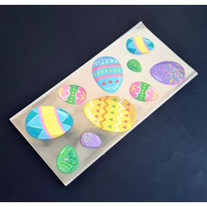 Celofán tasak 13 x 27cm - Húsvéti színes tojások