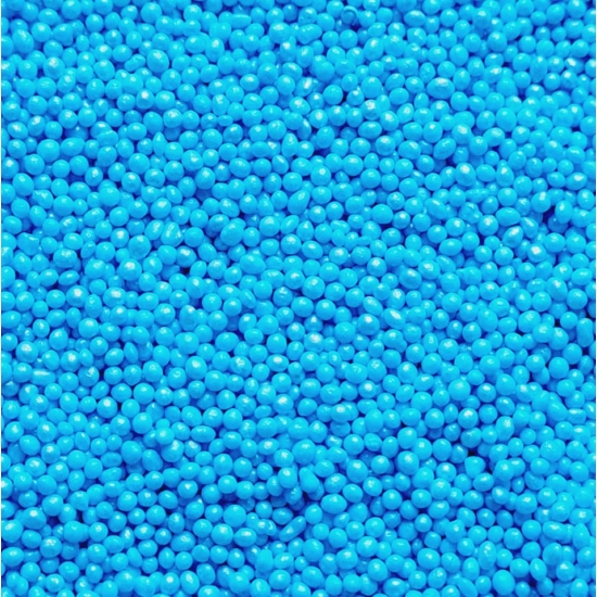 Cukorgyöngy 1mm Gyöngyház Kék 100g