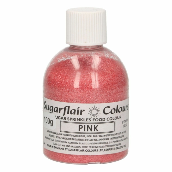 Sugarflair  csillámcukor Pink 100g